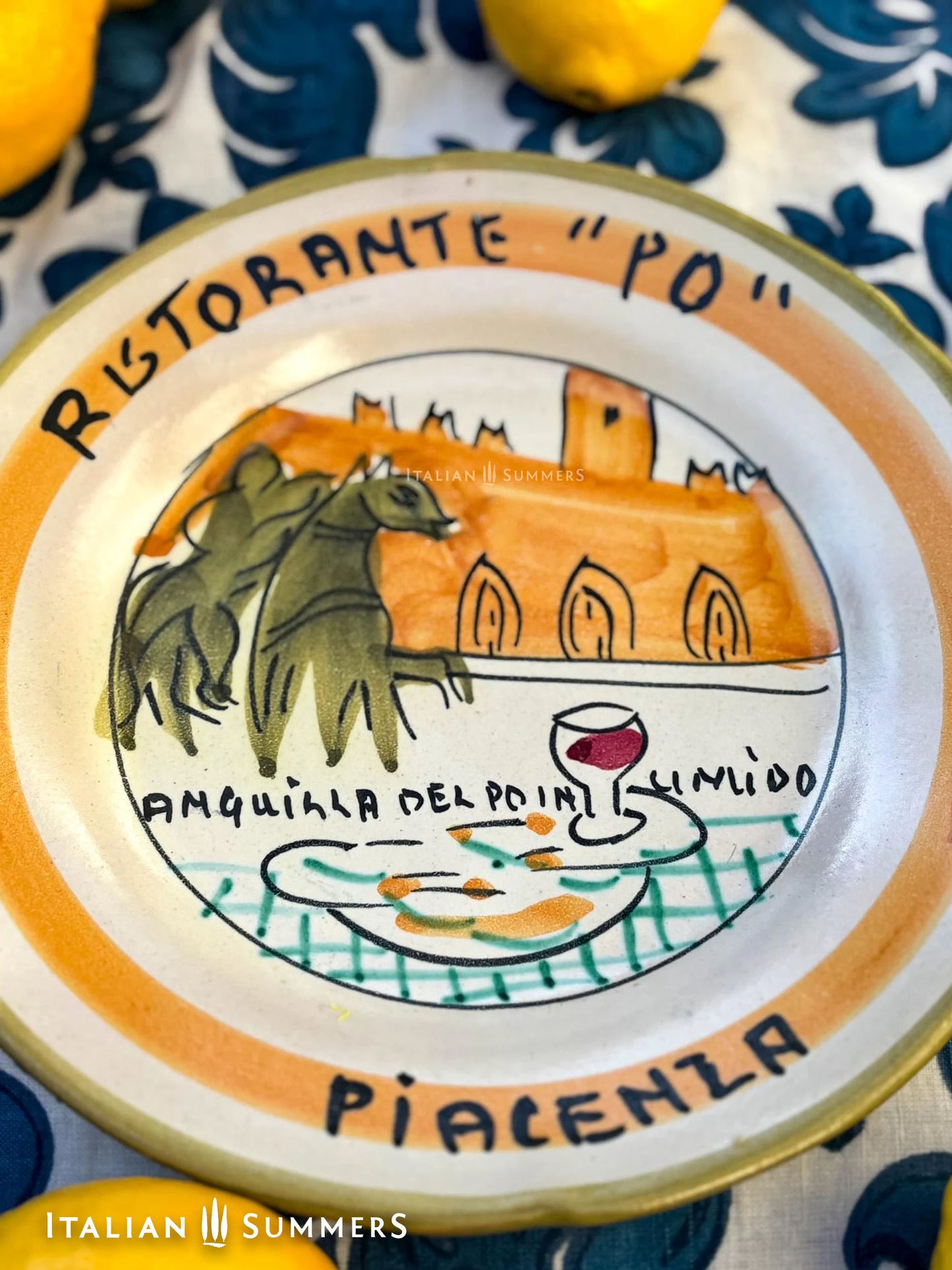 Vintage Italian Restaurant Plates – Authentic Buon Ricordo Ceramics from Vietri NEW IN 15-3