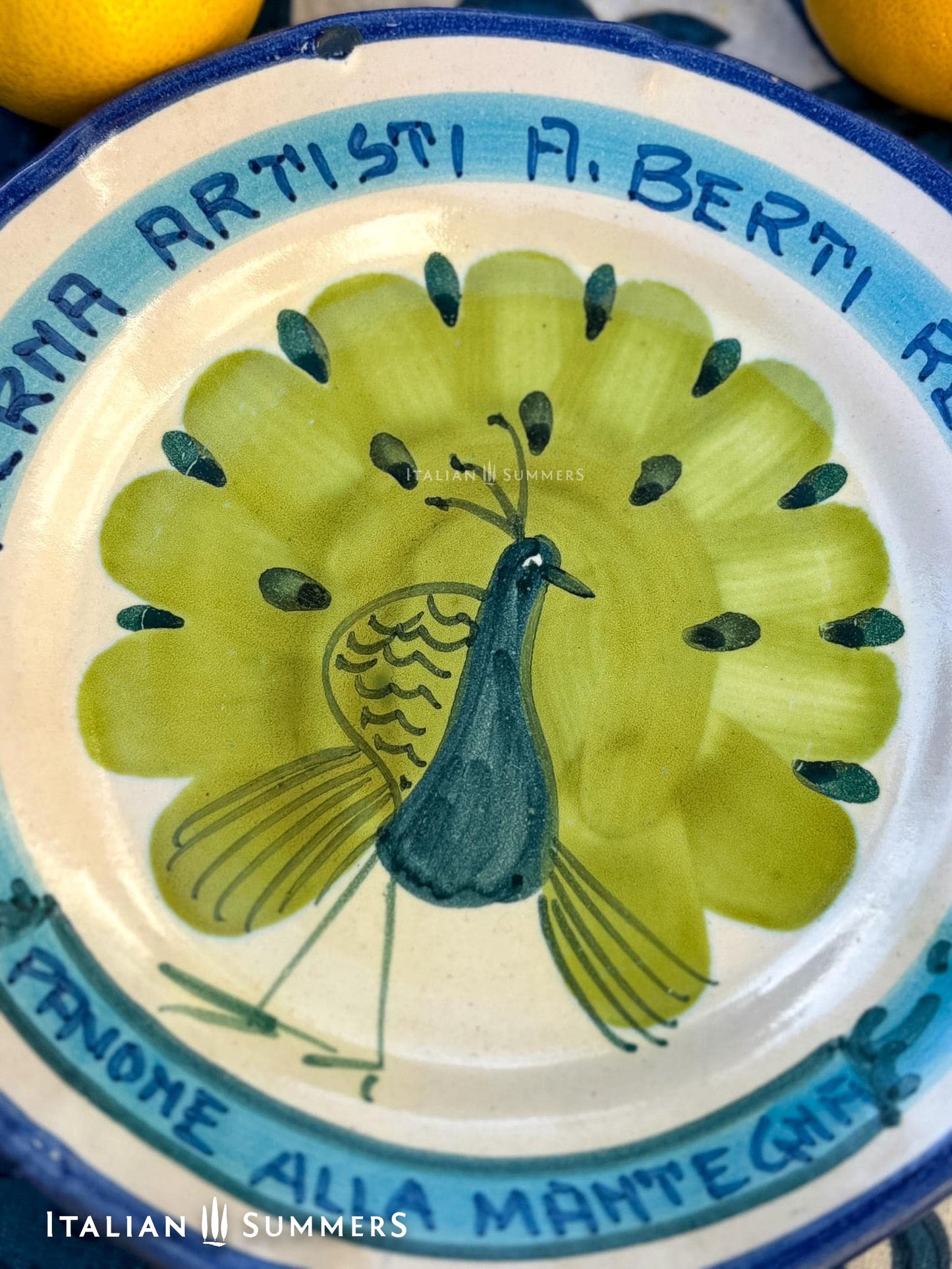 Vintage Italian Restaurant Plates – Authentic Buon Ricordo Ceramics from Vietri NEW IN 15-3