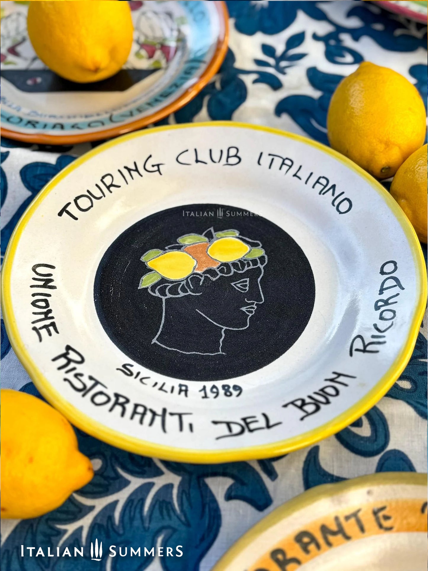 Vintage Italian Restaurant Plates – Authentic Buon Ricordo Ceramics from Vietri NEW IN 15-3