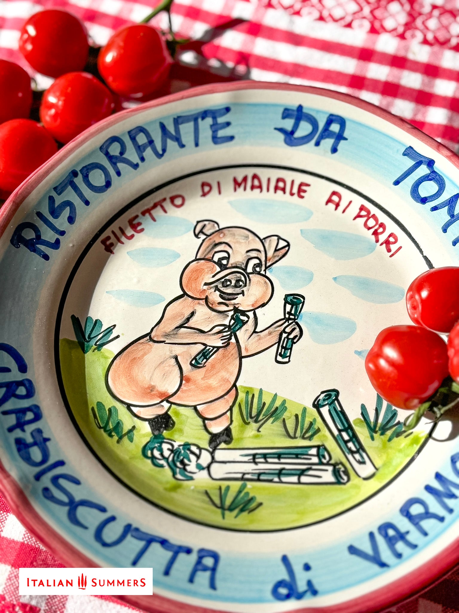 Vintage Italian Restaurant Plates – Authentic Buon Ricordo Ceramics from Vietri