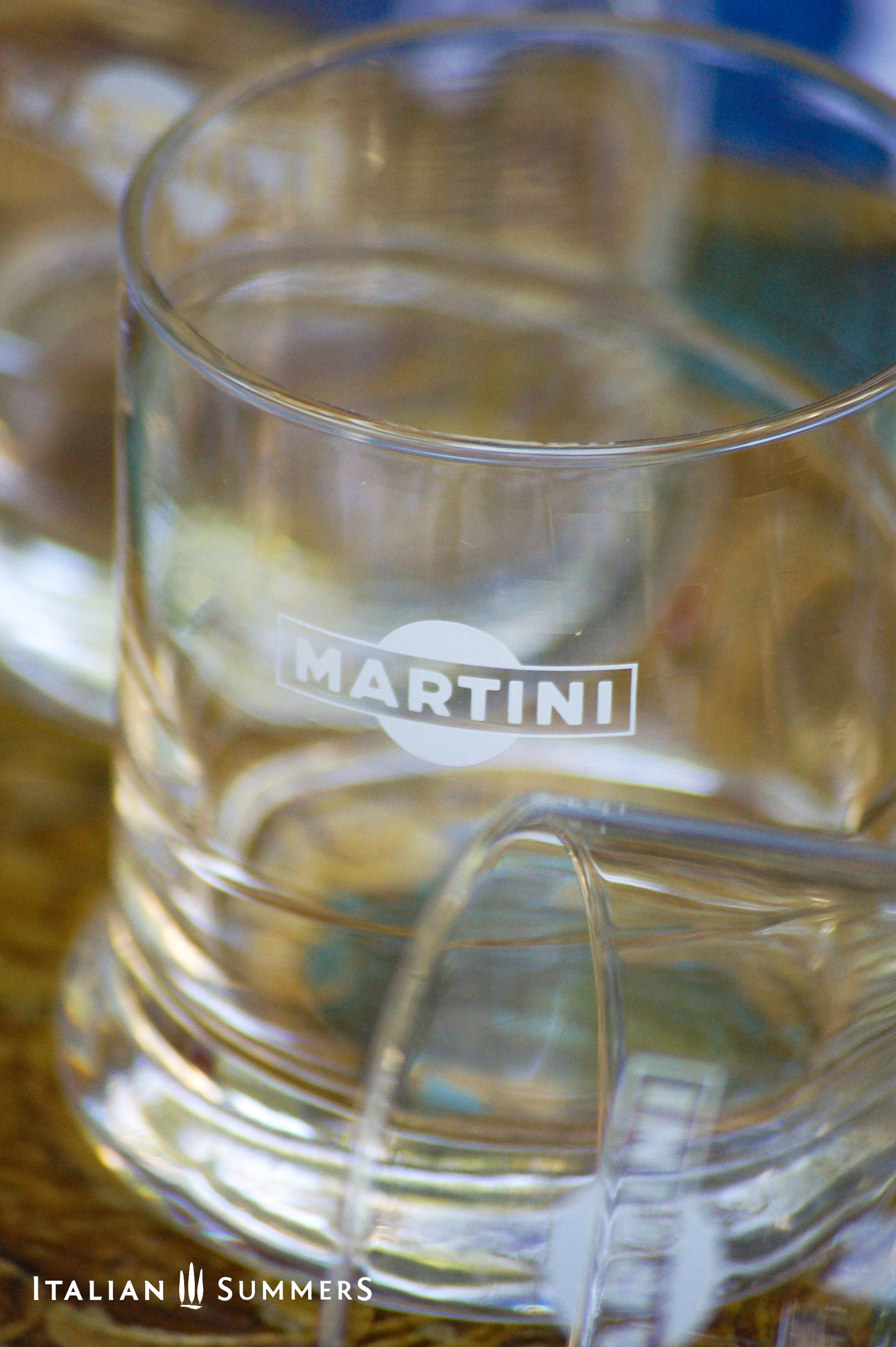 Vintage Martini Rosso Glasses | Swirl Textured Italian Barware, Set of 6, original 1993 box