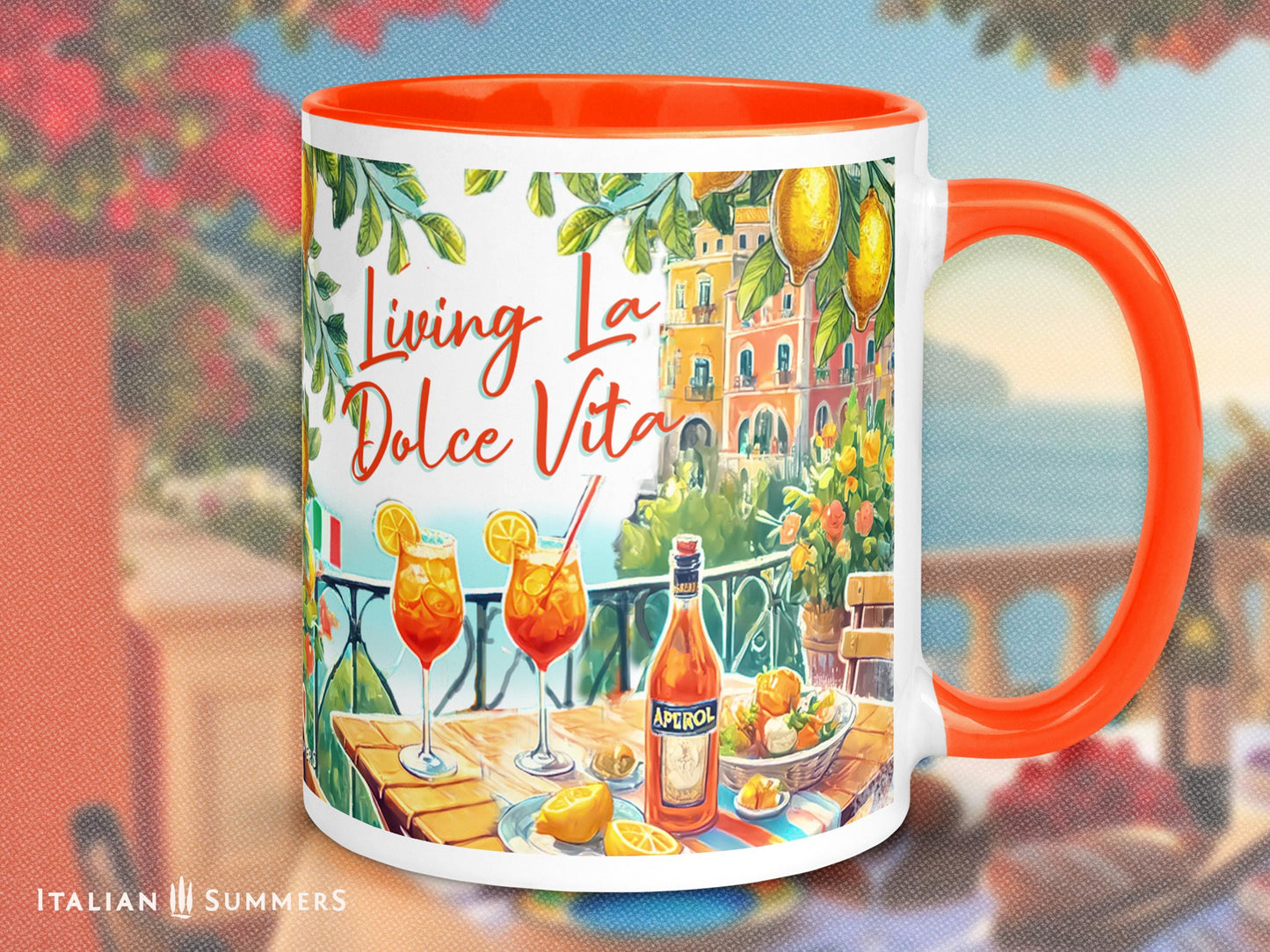 Mug Mentally in ITALY, living la Dolce Vita, Amalfi Coast mug, Italy traveler mug, Italy lover