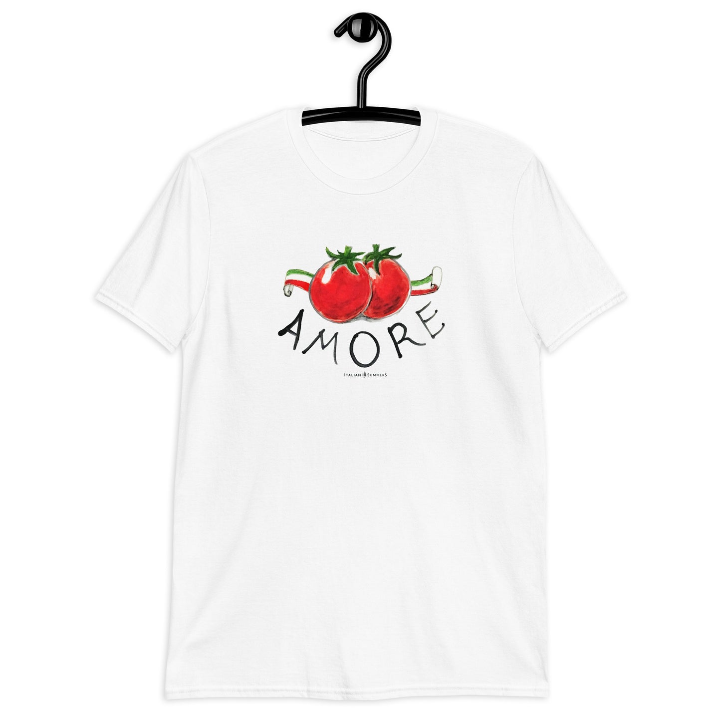 T Shirt AMORE & POMODORI, love in the kitchen, the Italian way