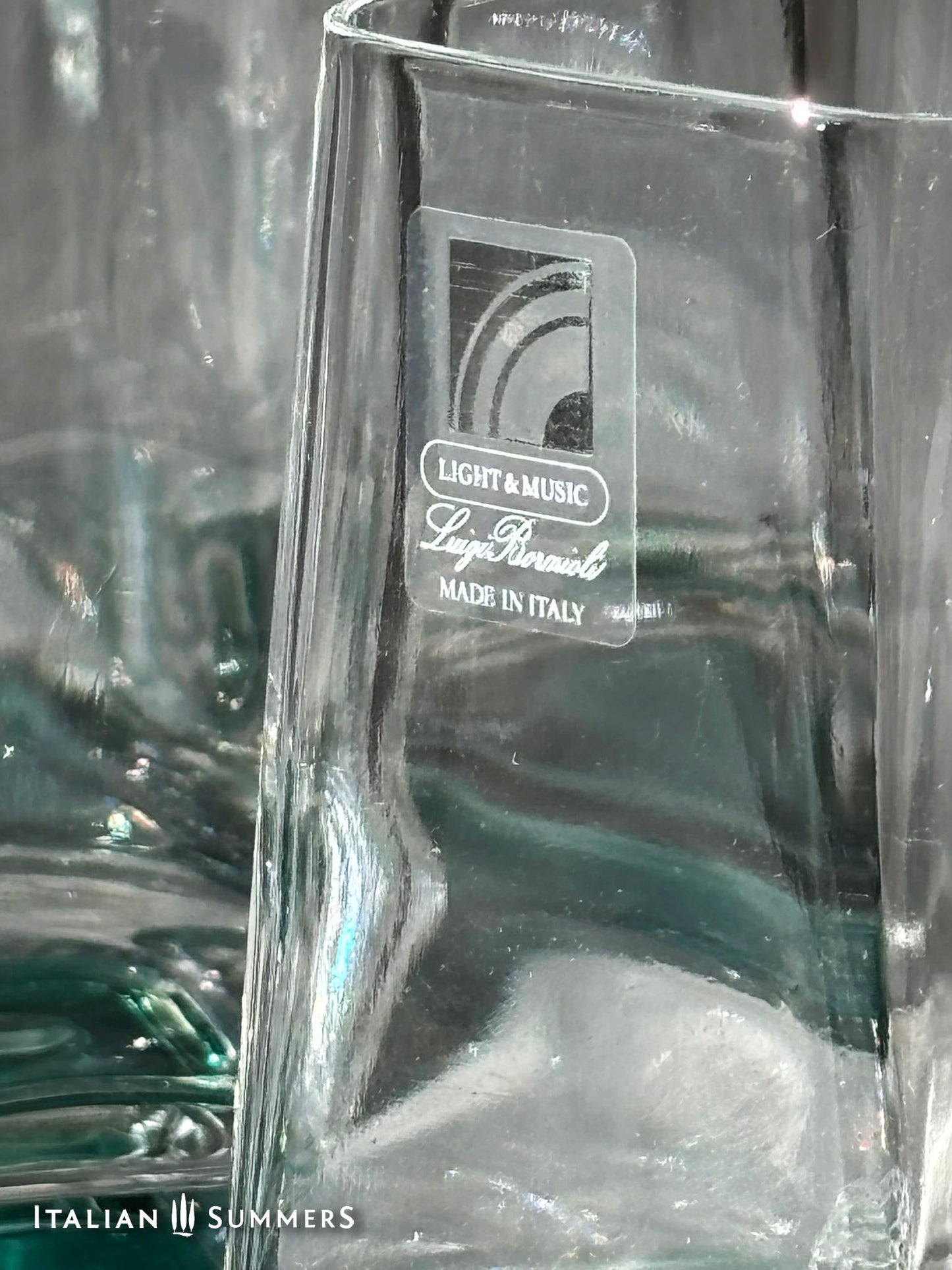 Vintage Italian  glass tumblers : Luigi Bormioli Monet Series, Set of 6